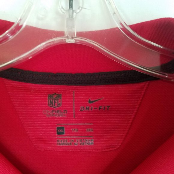 San Francisco 49ers Nike ONFIELD Dri Fit Polo Shirt Mens Size 2XL - Picture 5 of 8